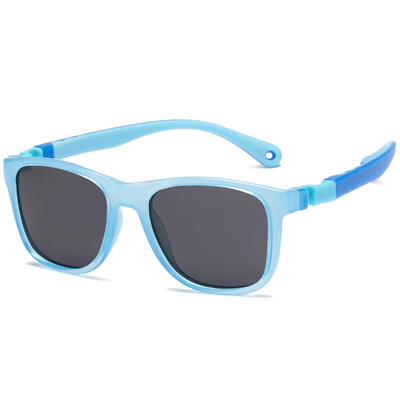 Детские цветные солнцезащитные очки Поляризованные солнцезащитные очки Silicon TAC с прозрачными линзами NP0809 (P).