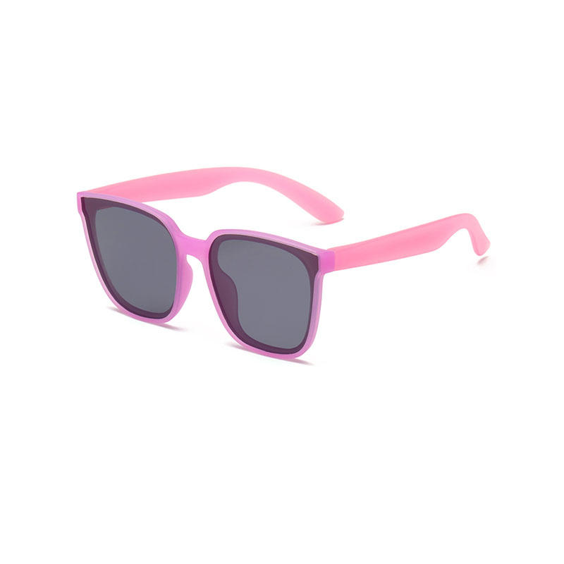 Детские гибкие мягкие разноцветные квадратные солнцезащитные очки 2021 DM18063C-RTS